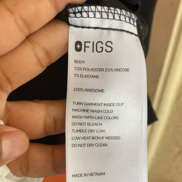 Figs Dark Brown Technical Collection Top - Picture 4 of 4